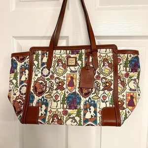 RARE Disney Dooney & Bourke Beauty & The Beast Large Tote in Perfect Condition